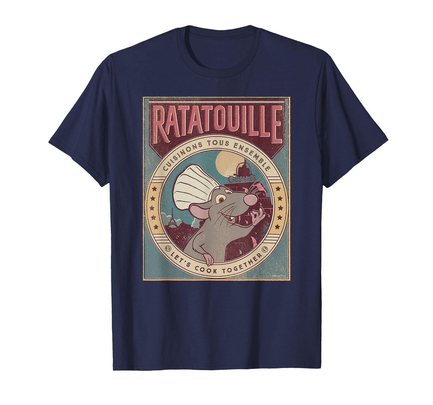 Disney and Pixar’s Ratatouille Chef Remy Let’s Cook Together T-Shirt Small