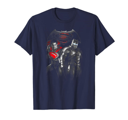 Batman v Superman Stand Off T Shirt T-Shirt