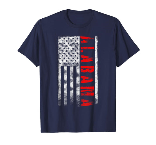 American Flag US Patriotic Alabama T-Shirt