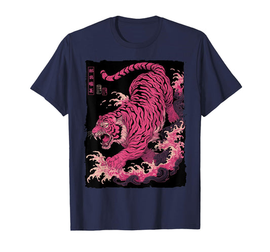 Japanese Tiger Tattoo Art Vintage Fierce Ukiyo-e Tora T-Shirt