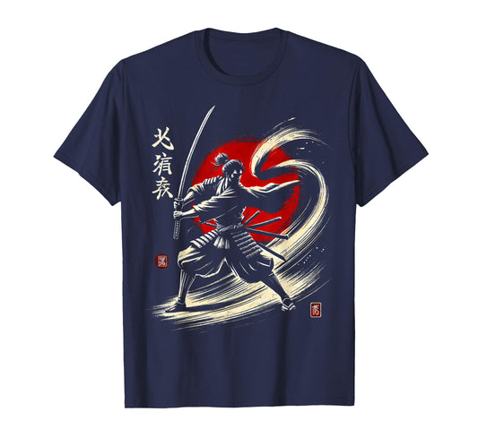 Japanese Warrior Samurai Ninja Japan Men Women Kids T-Shirt
