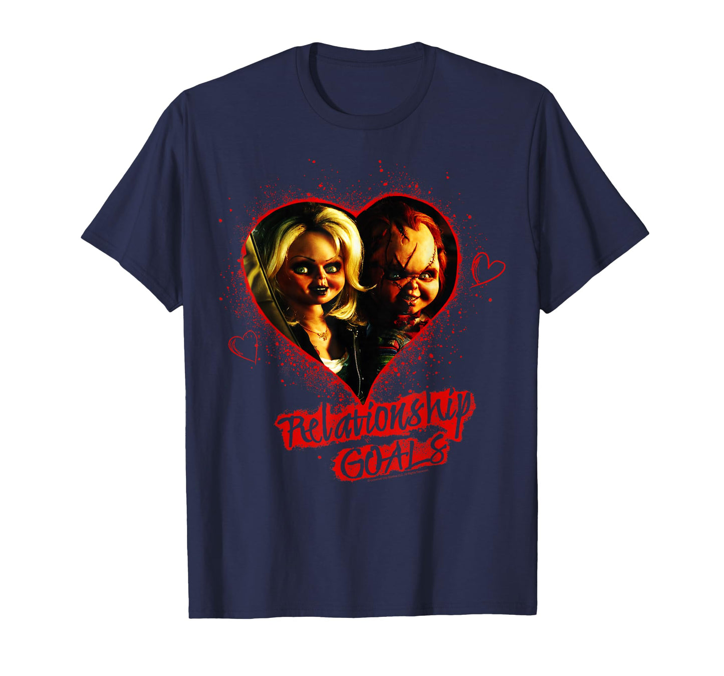 Child's Play Chucky And Tiffany Relationship Goals Short Sleeve T-Shirt