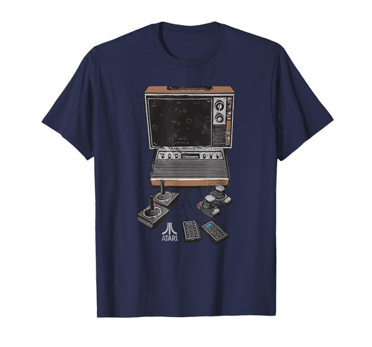 ATARI Retro Console & Tube TV Video Game T-Shirt
