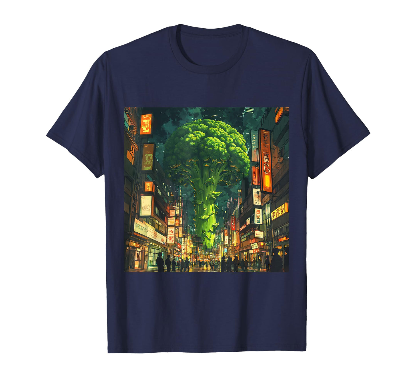 Mob Psycho100 Anime Fan Art Broccoli Tree City T-Shirt T-Shirt