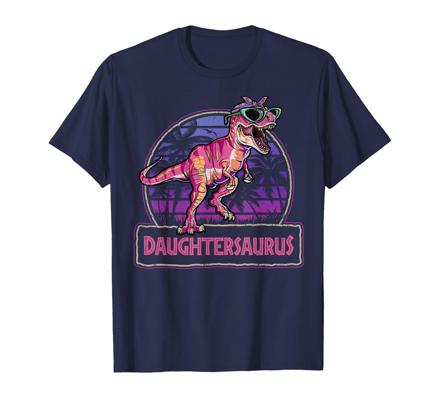 Daughtersaurus T Rex Dinosaur Daughter Saurus Matching T-Shirt