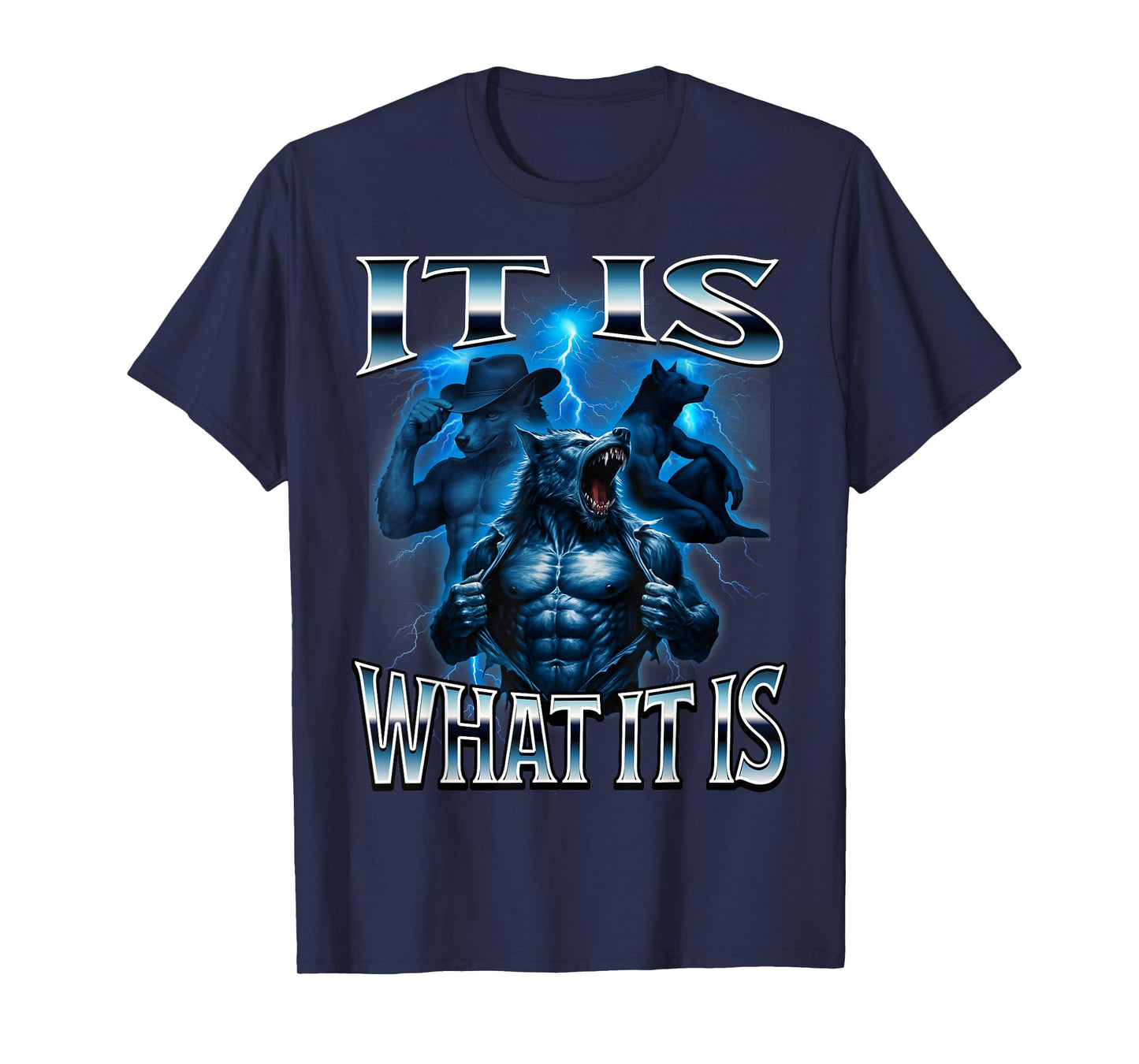 It is What Alpha Wolf Meme Sayings Beta Unhinged Brainrot T-Shirt