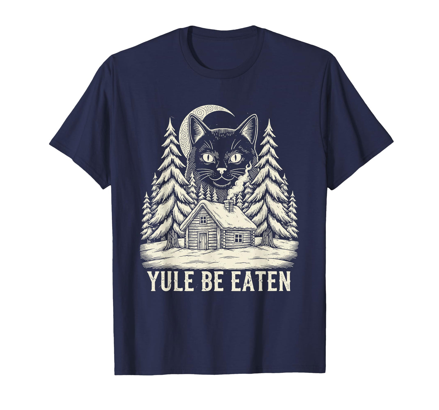 Yule Be Eaten Icelandic Cat Christmas Folklore Jólakötturinn T-Shirt