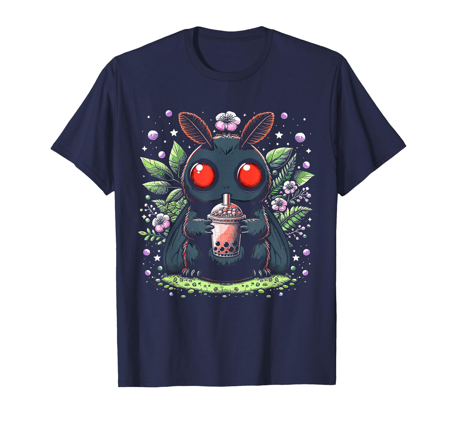 Mothman Boba Tea Kawaii Bubble Tea T-Shirt