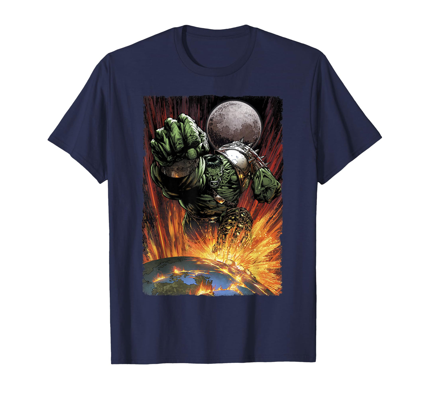Marvel Comics Retro Classic World War Hulk Planet Explosion T-Shirt
