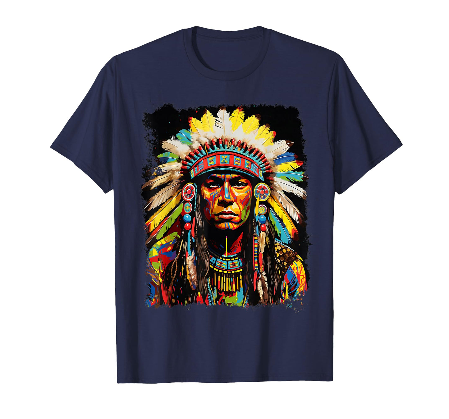 Wolf Native American Design T-Shirt