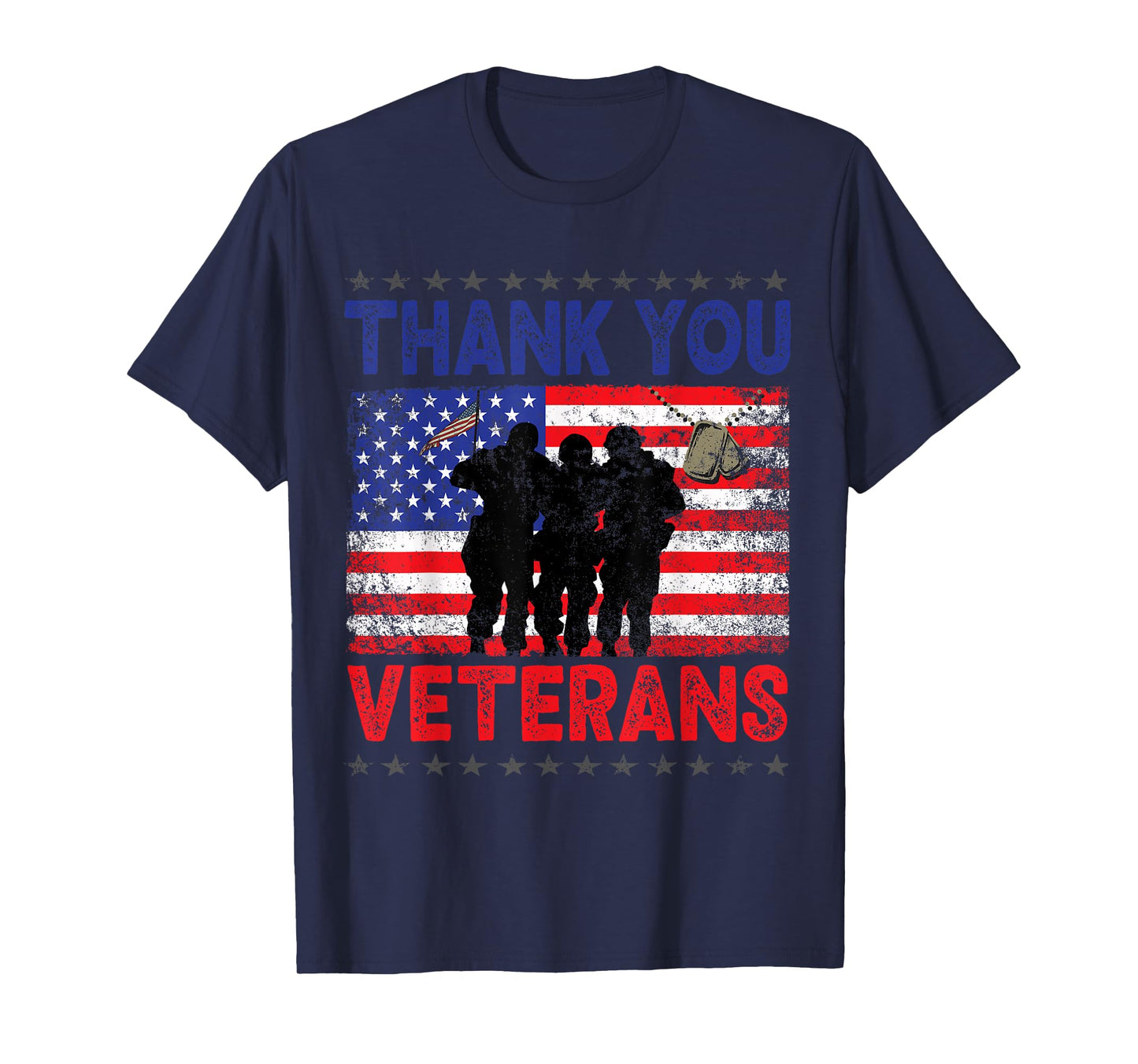 Thank You Veterans Service Patriot Veteran Day American Flag T-Shirt for Women Kids Men