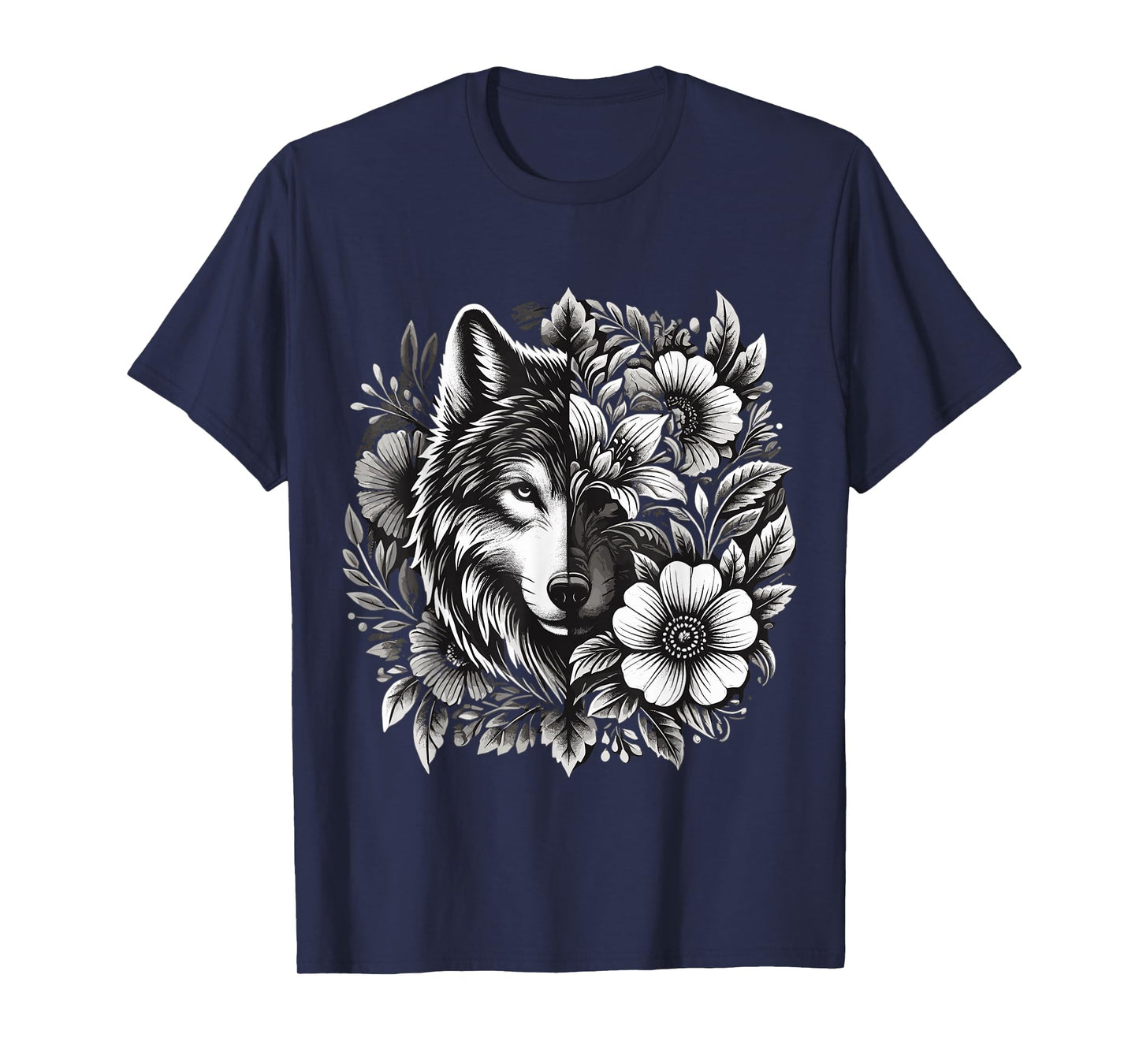 Floral Wolf T-Shirt