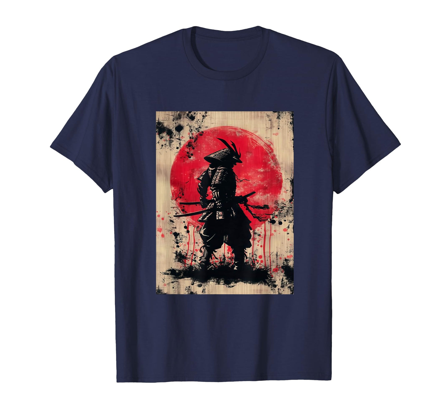 Japanese Art Samurai Vintage Fighter T-Shirt