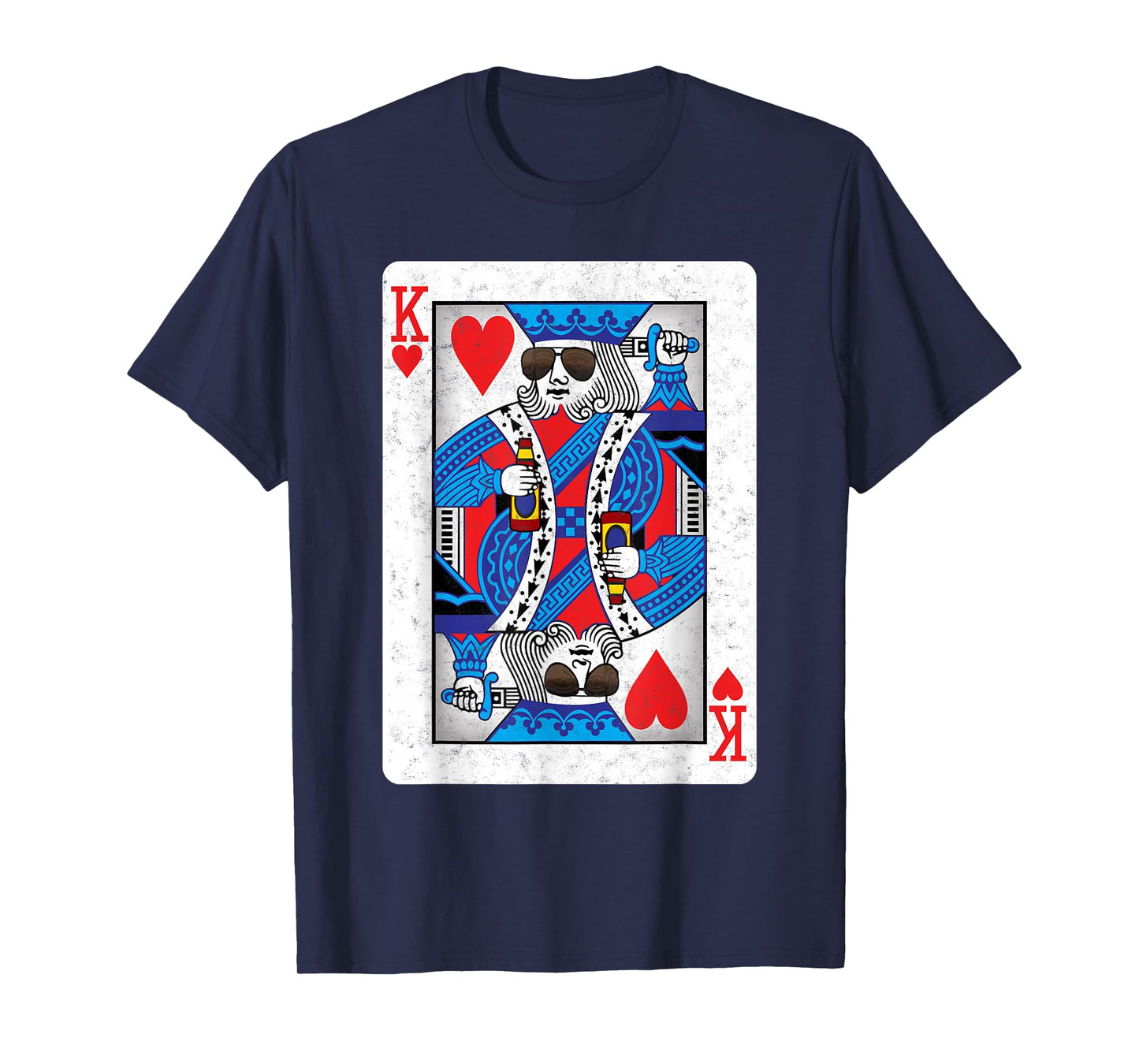 The Cool King of Hearts - Funny Poker Night T-Shirt