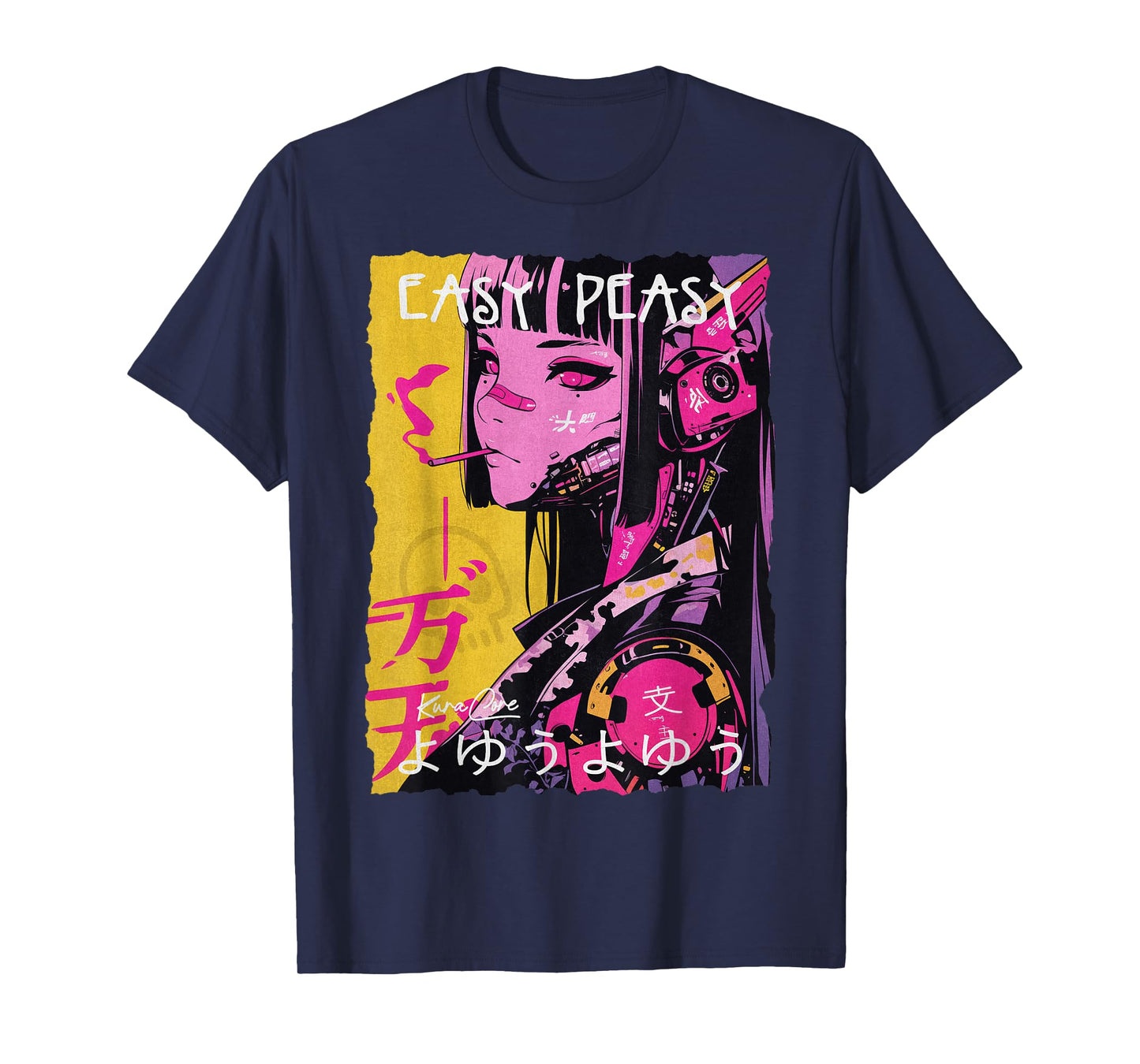 Japan Streetwear Cyberpunk Y2K Techwear Retro Manga Anime T-Shirt