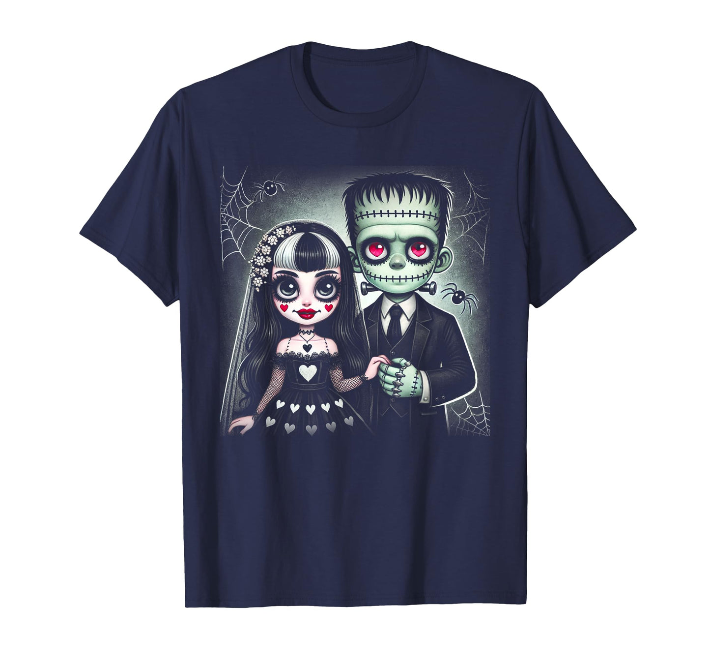 halloween lovers frankenstein skeleton for men women family T-Shirt