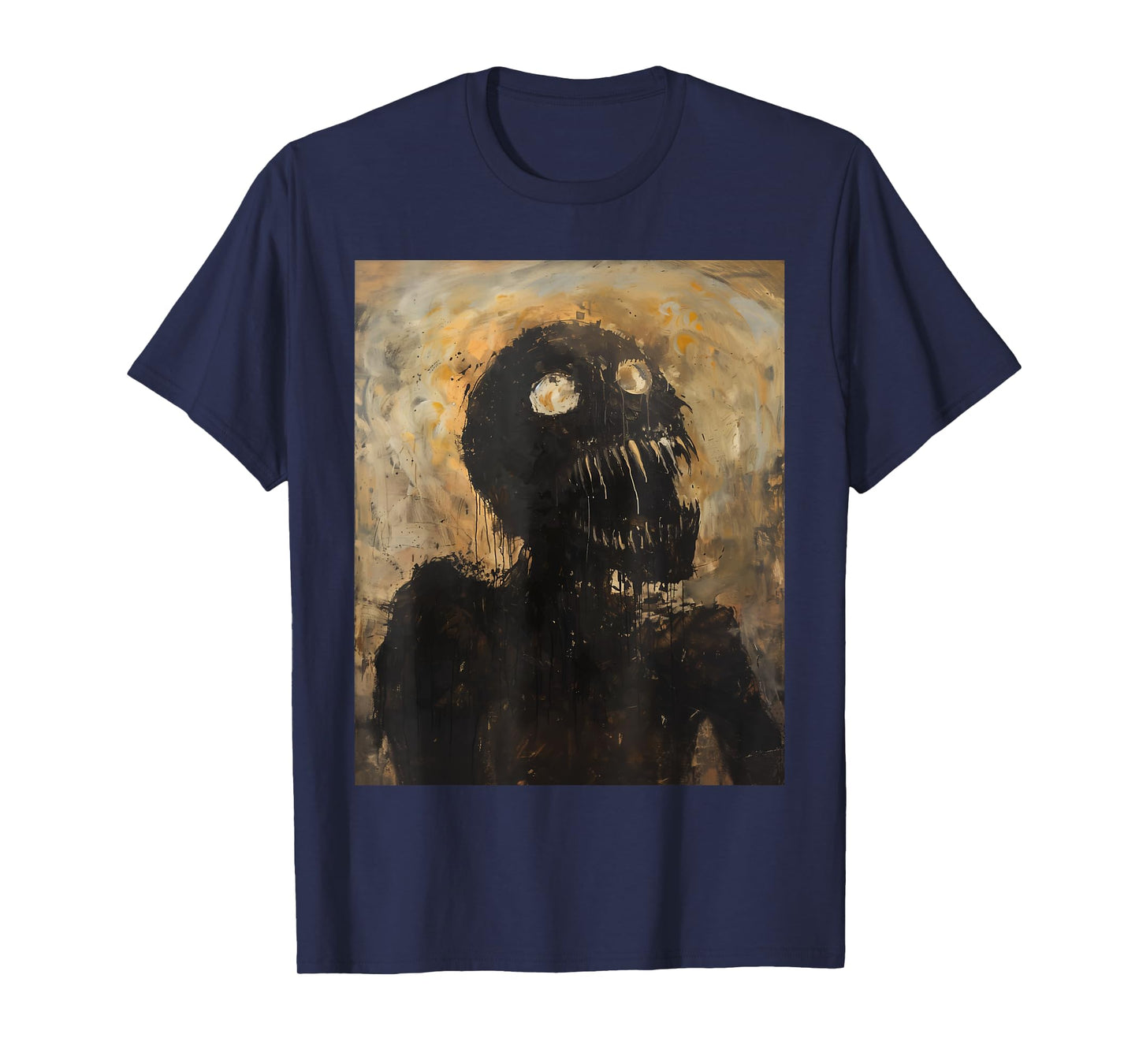 Horror Monster Art Evil Demon Skeleton Goth Zombie Creature T-Shirt