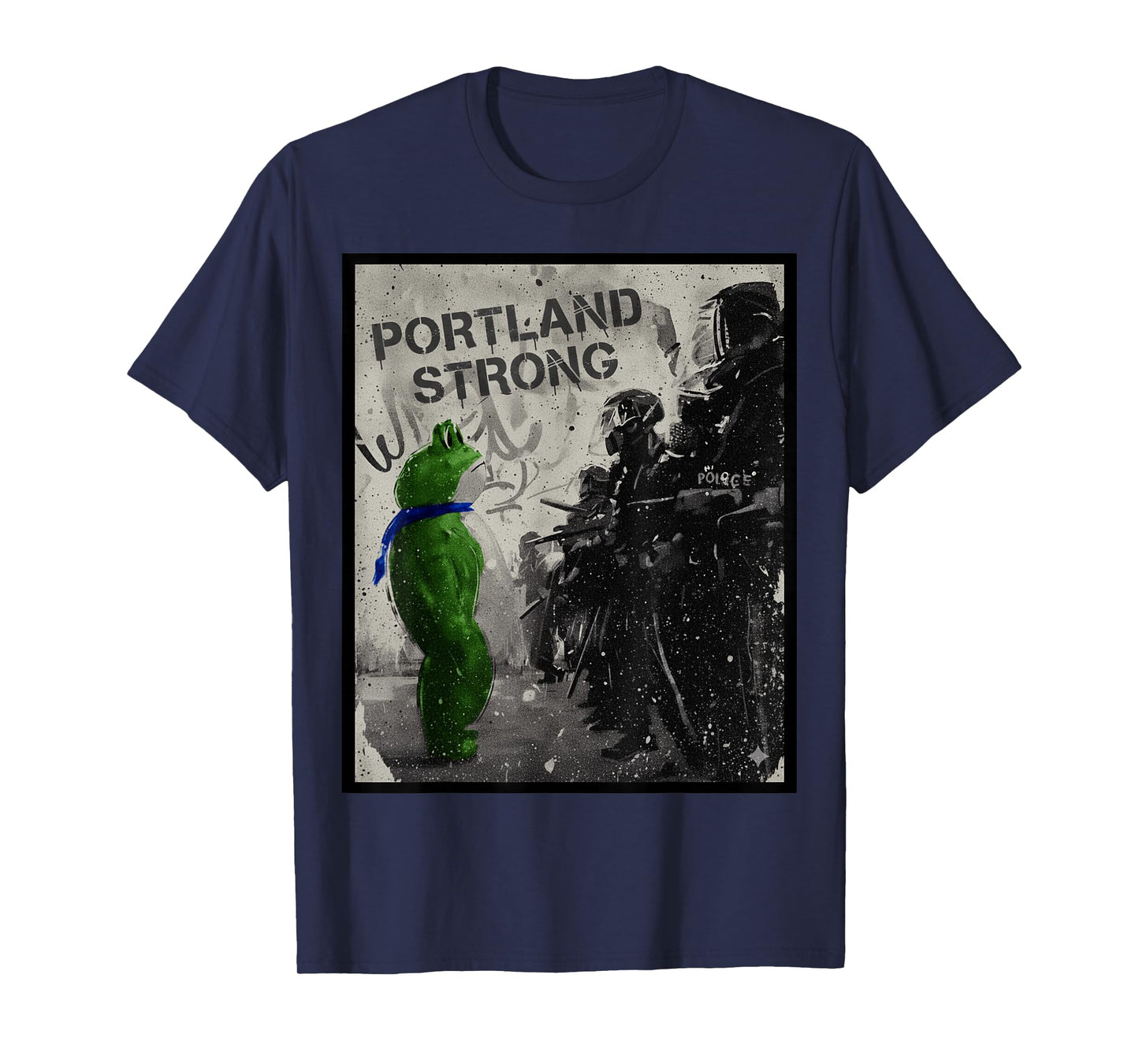 Portland Strong Portland Frog Resist No Kings October 18 T-Shirt