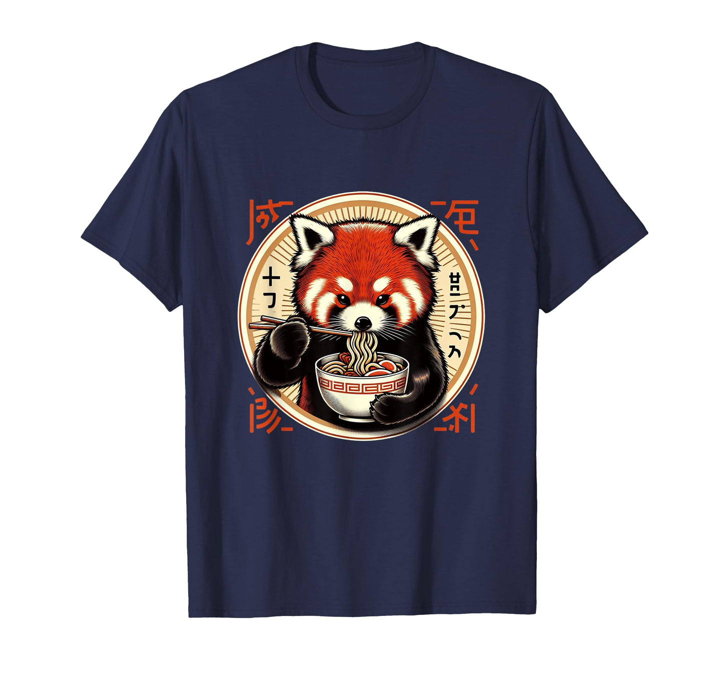 Red Panda Ramen Kawaii Neko Japanese Noodles Aesthetic T-Shirt