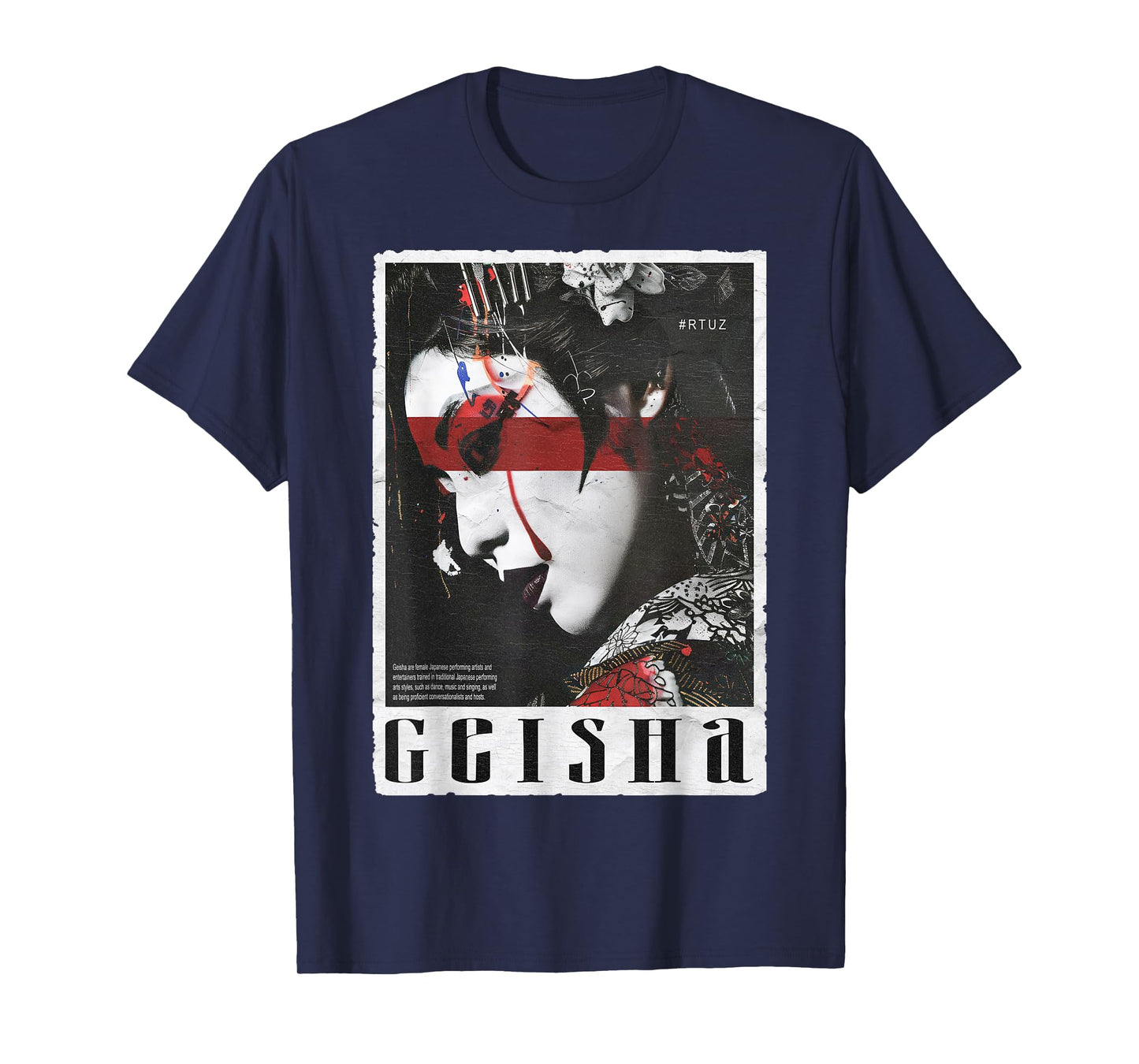 Hip Hop Y2K Vintage Hipster Edgy Urban Streetwear Geisha T-Shirt