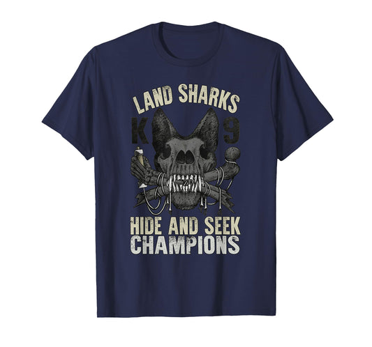 Land Sharks Hide And Seek Champions T-Shirt