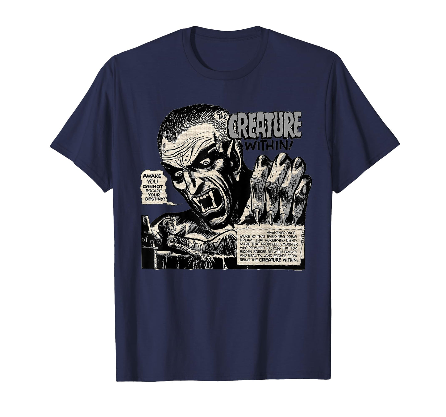 Retro Horror Movie Monster Vampire Vintage Halloween Dracula T-Shirt