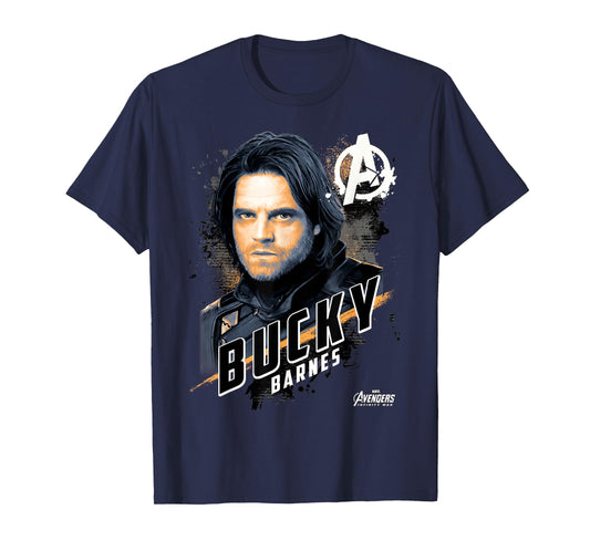 Marvel Avengers Infinity War Bucky Barnes Graphic T-Shirt T-Shirt