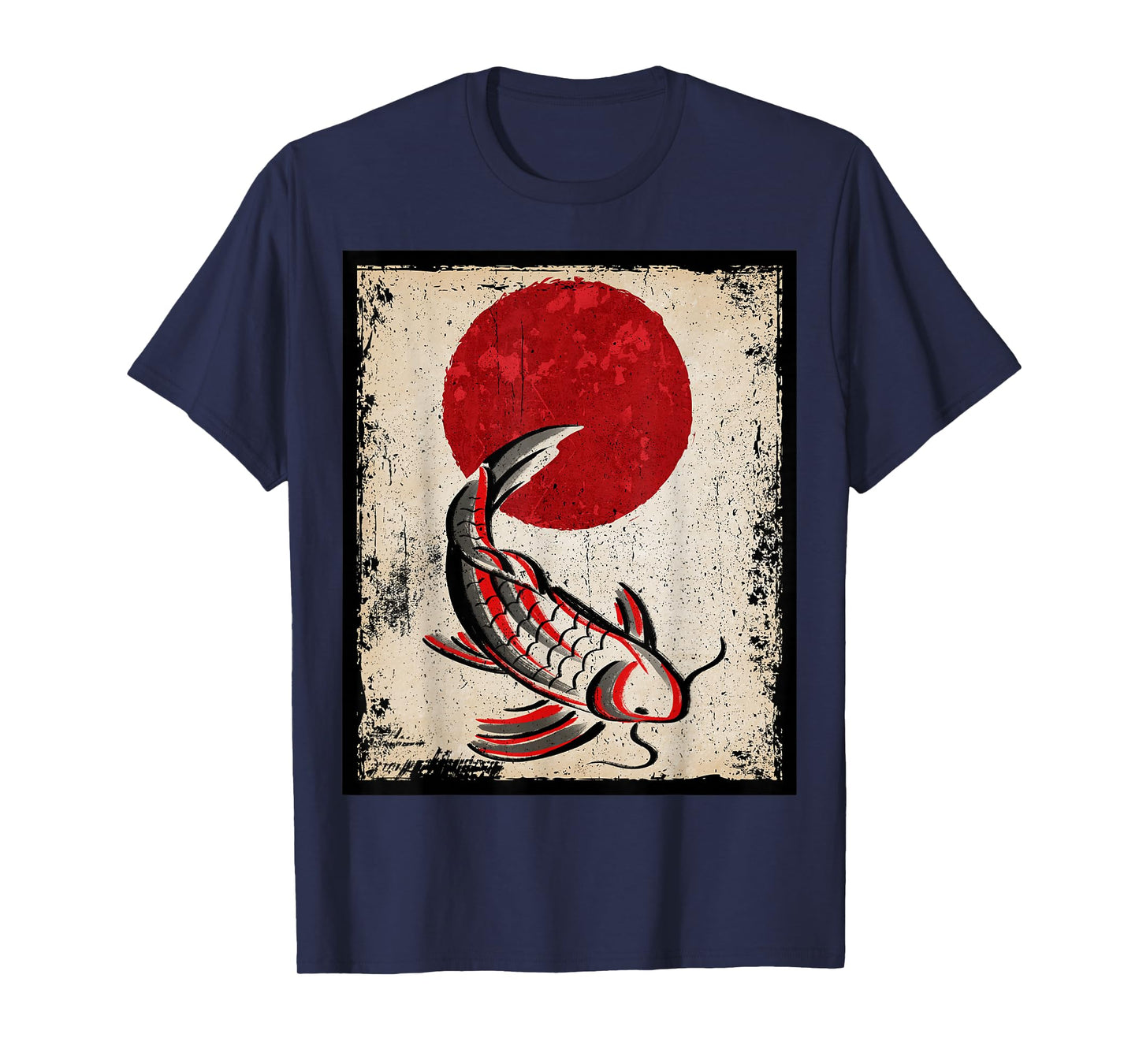 Japan koi carp fish Japanese Art Retro T-Shirt