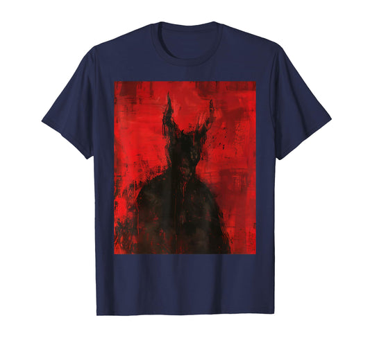 Red Demon Baphomet Horror Art Goth Dark Hell Occult T-Shirt