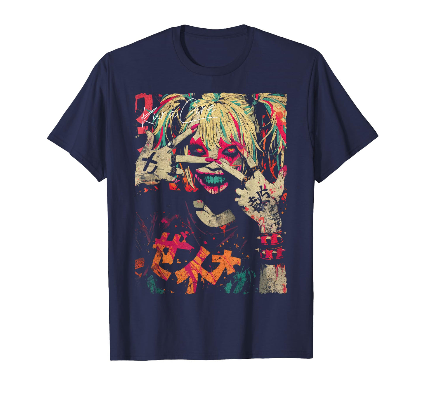 Japanese Streetwear Cyberpunk Y2K Retro Techwear Manga Anime T-Shirt