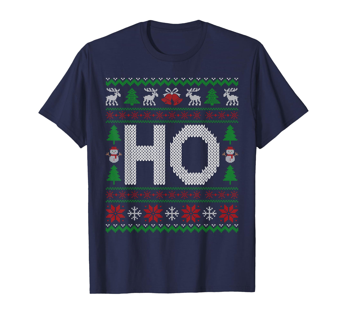 HO Where My Ho's at Matching Couples Ugly Christmas Sweater T-Shirt