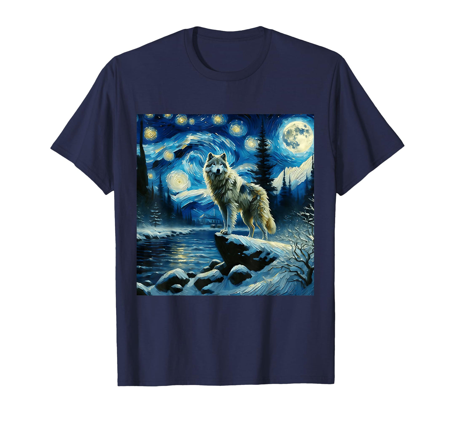 Timber Wolf Starry Night Timber Wolf T-Shirt