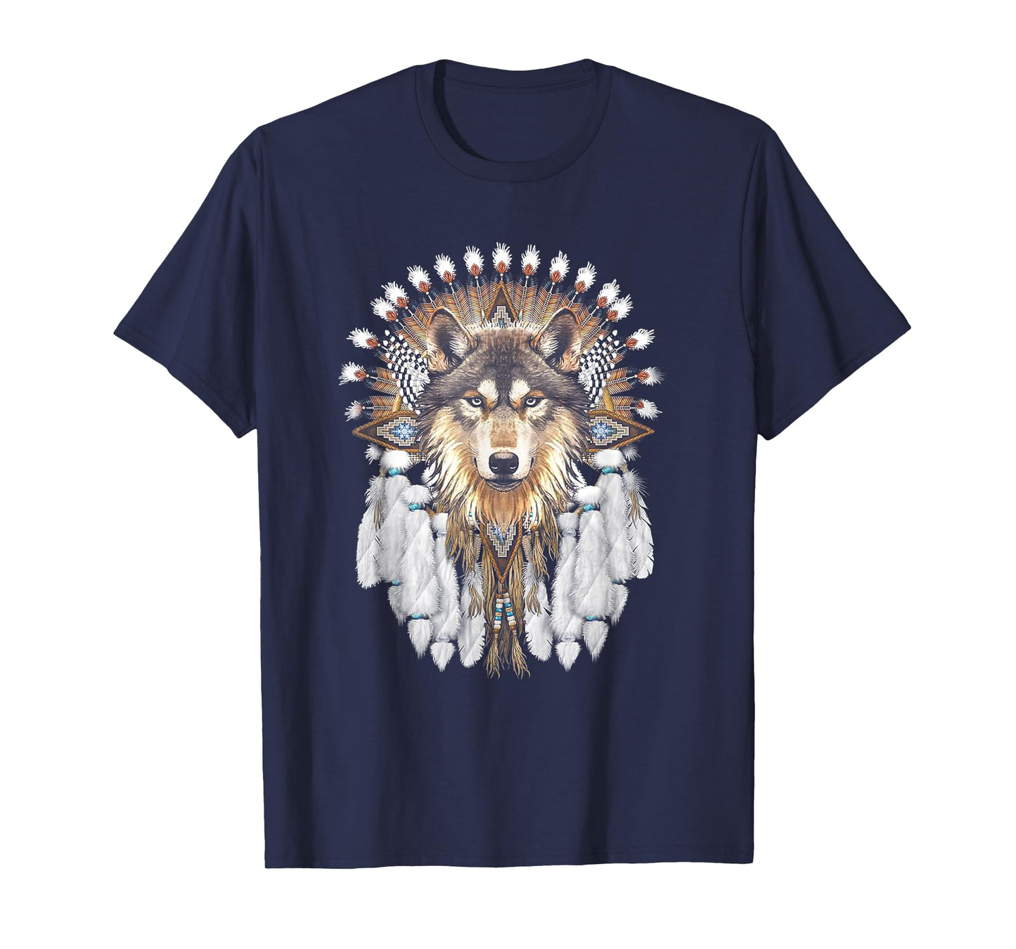 Native American Wolf Feather T-Shirt
