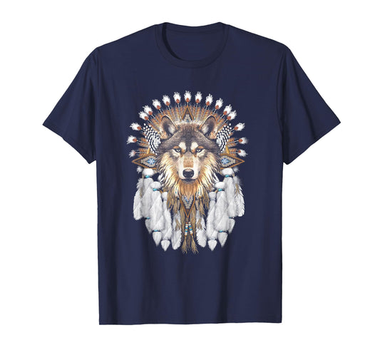 Native American Wolf Feather T-Shirt