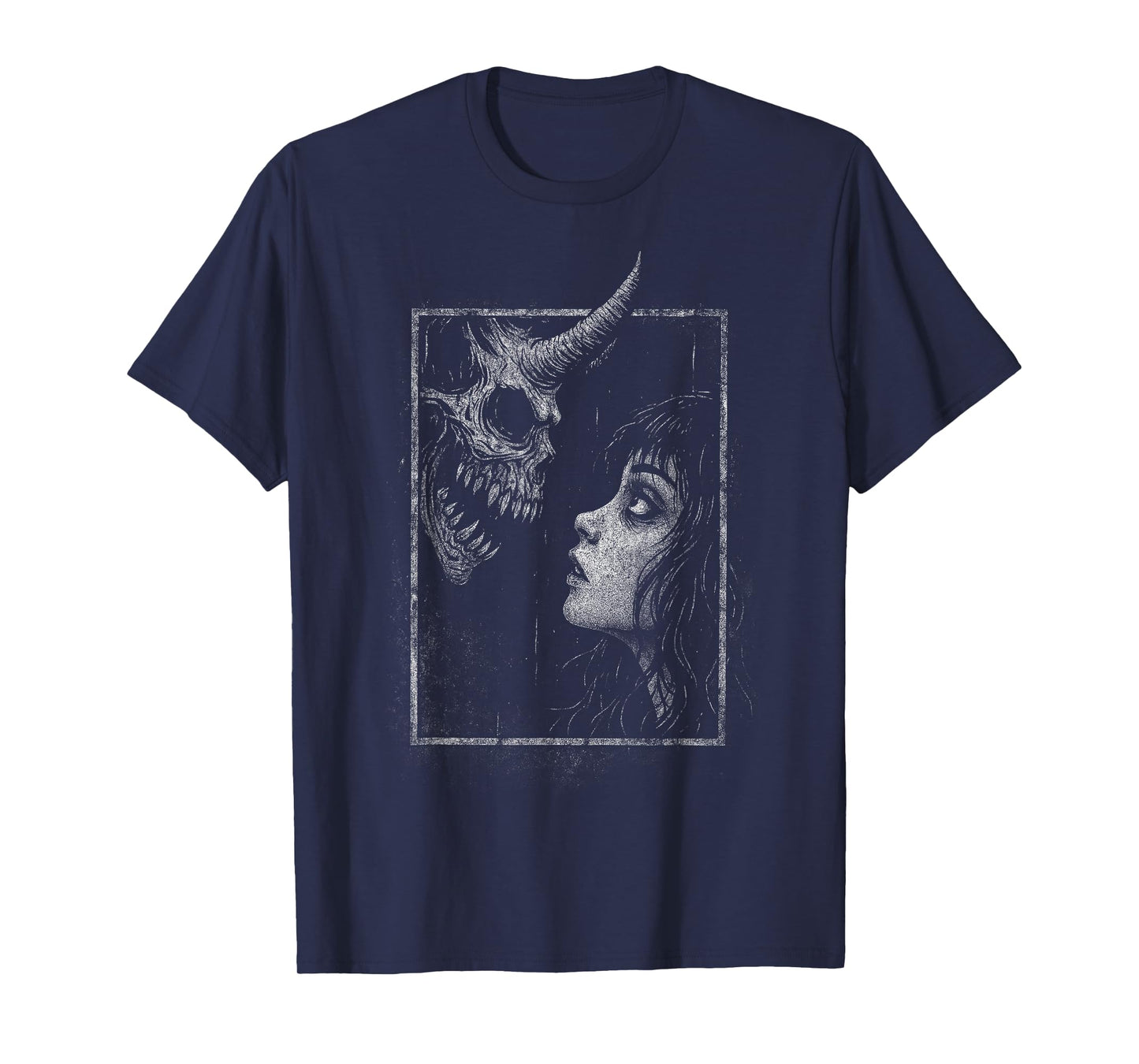 Horror Creepy Demon Monster Anime Manga Alt Scary Goth Girl T-Shirt