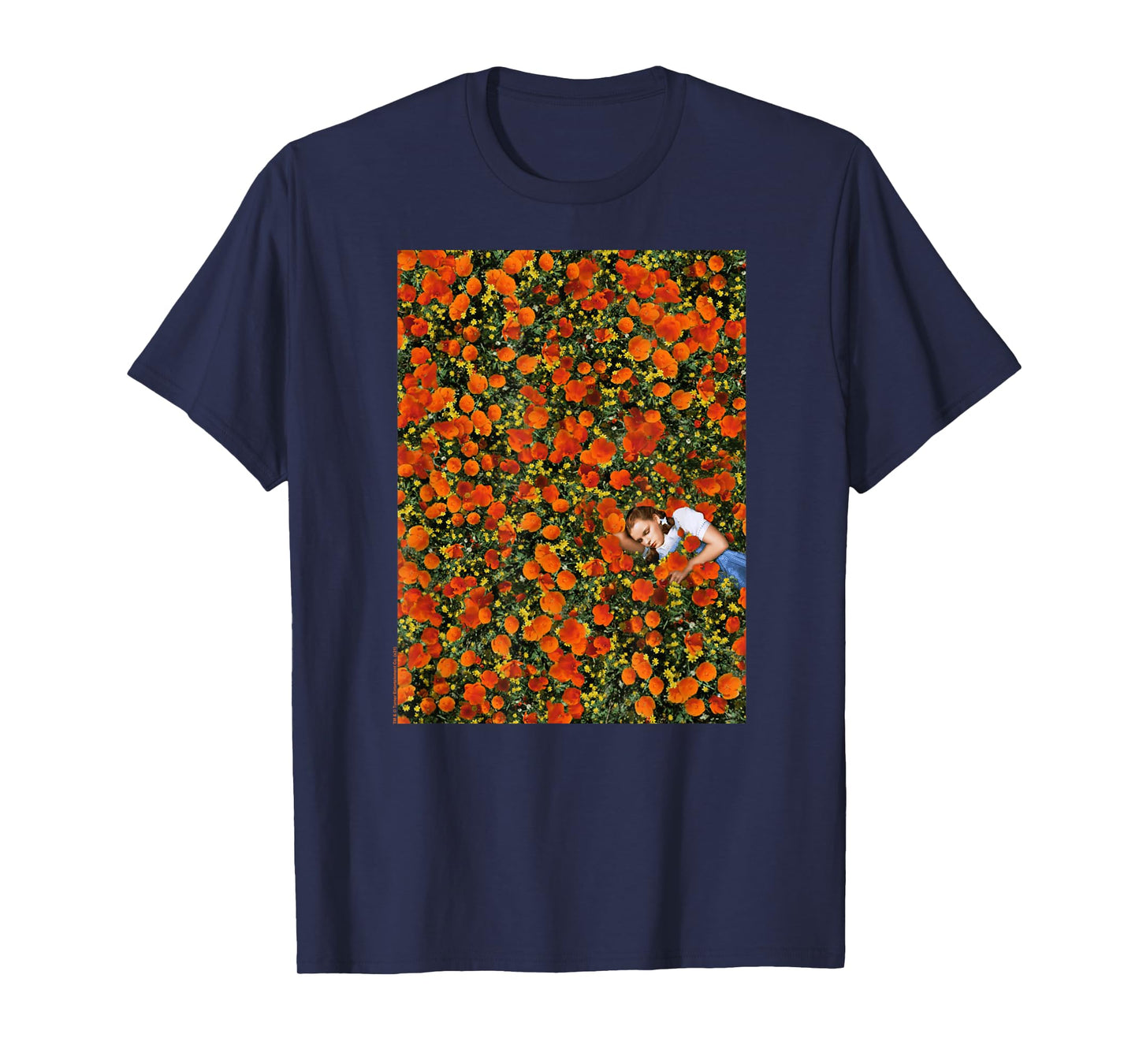 Wizard of Oz Dorothy Poppy Field Photo Vintage Movie T-Shirt