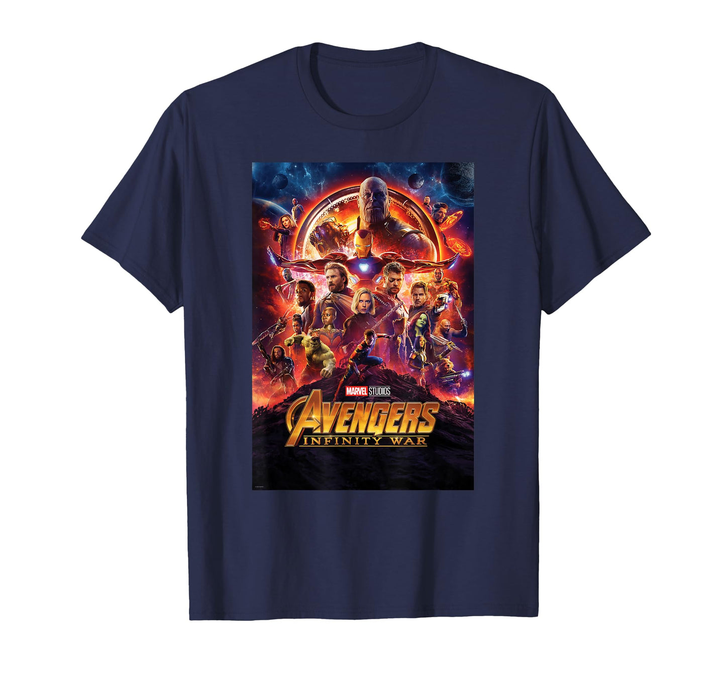 Marvel Avengers Infinity War Poster Graphic T-Shirt T-Shirt