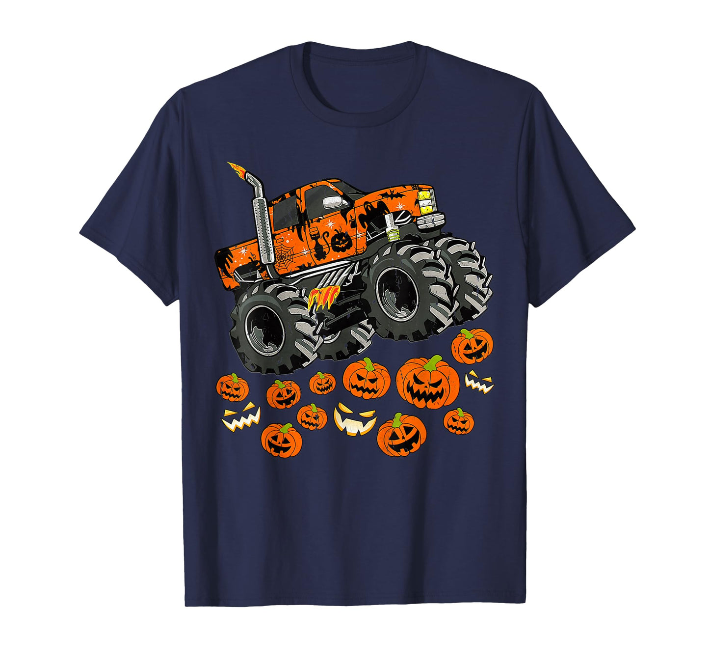Pumpkin Monster Truck Halloween Costume T-Shirt