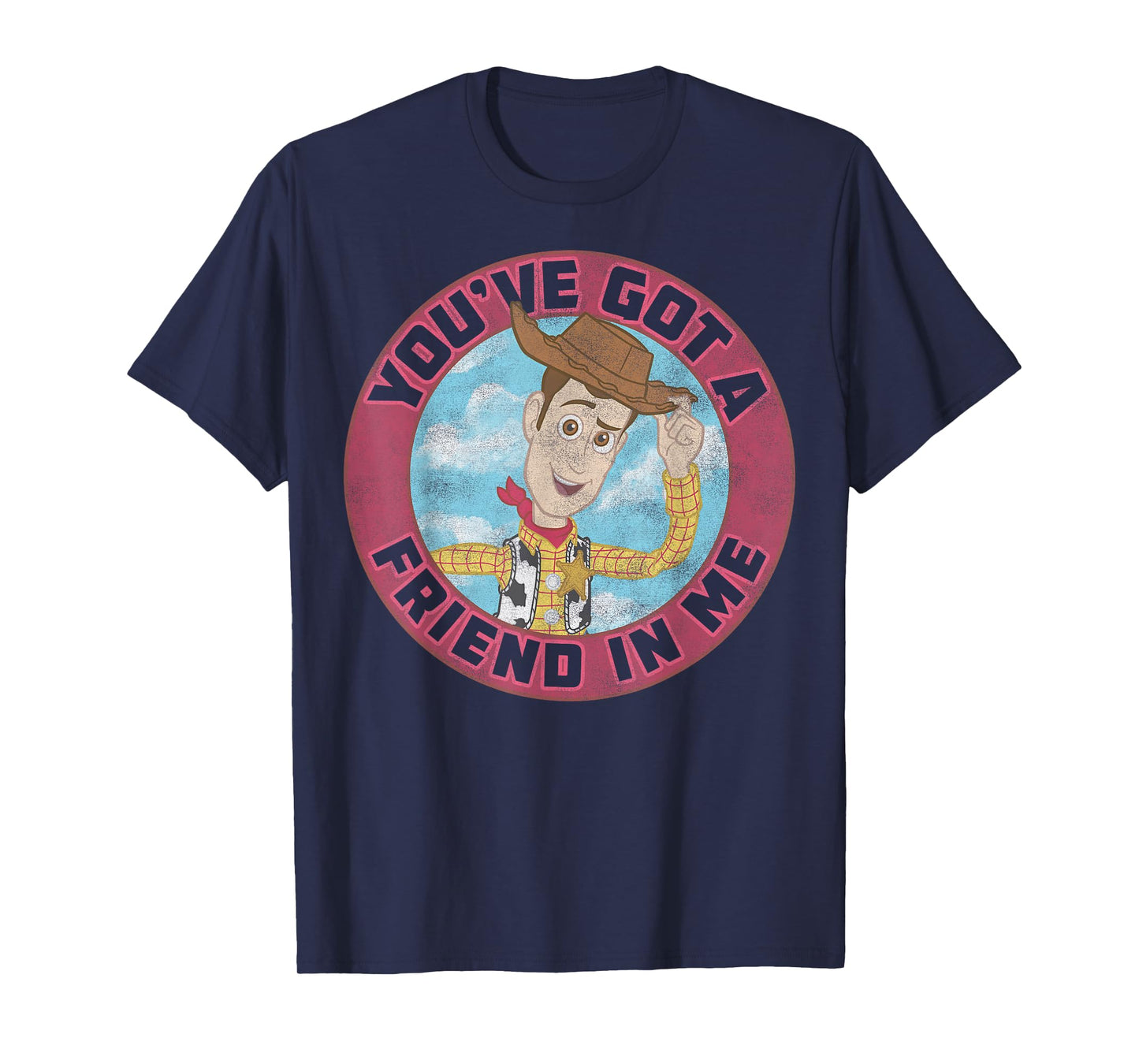Disney Pixar Toy Story Woody Friend in Me Vintage Distressed T-Shirt