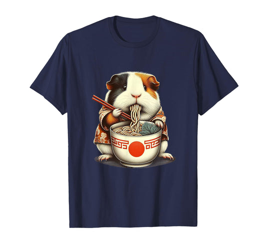 Guinea Pig Ramen Kawaii Neko Japanese Noodles Aesthetic T-Shirt