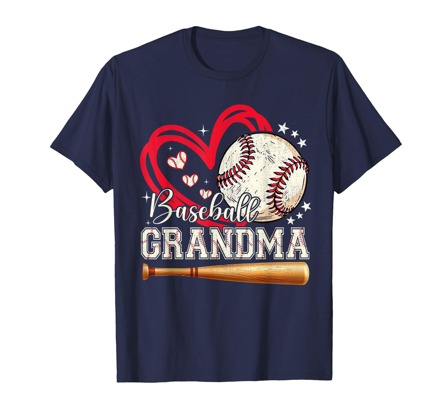 Baseball Grandma Women Family Matching Cute Baseball Grandma T-Shirt