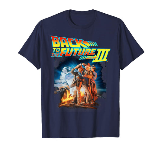 Back to The Future Three Movie Poster T-Shirt