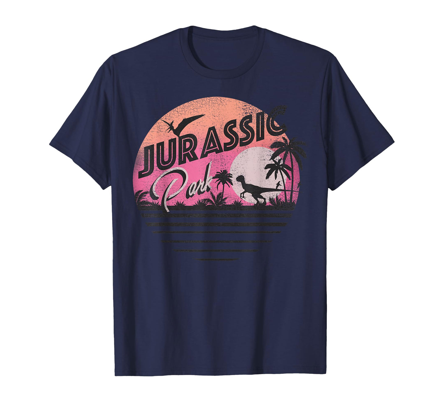 Jurassic Park Retro 90's Dinosaur Scene T-Shirt