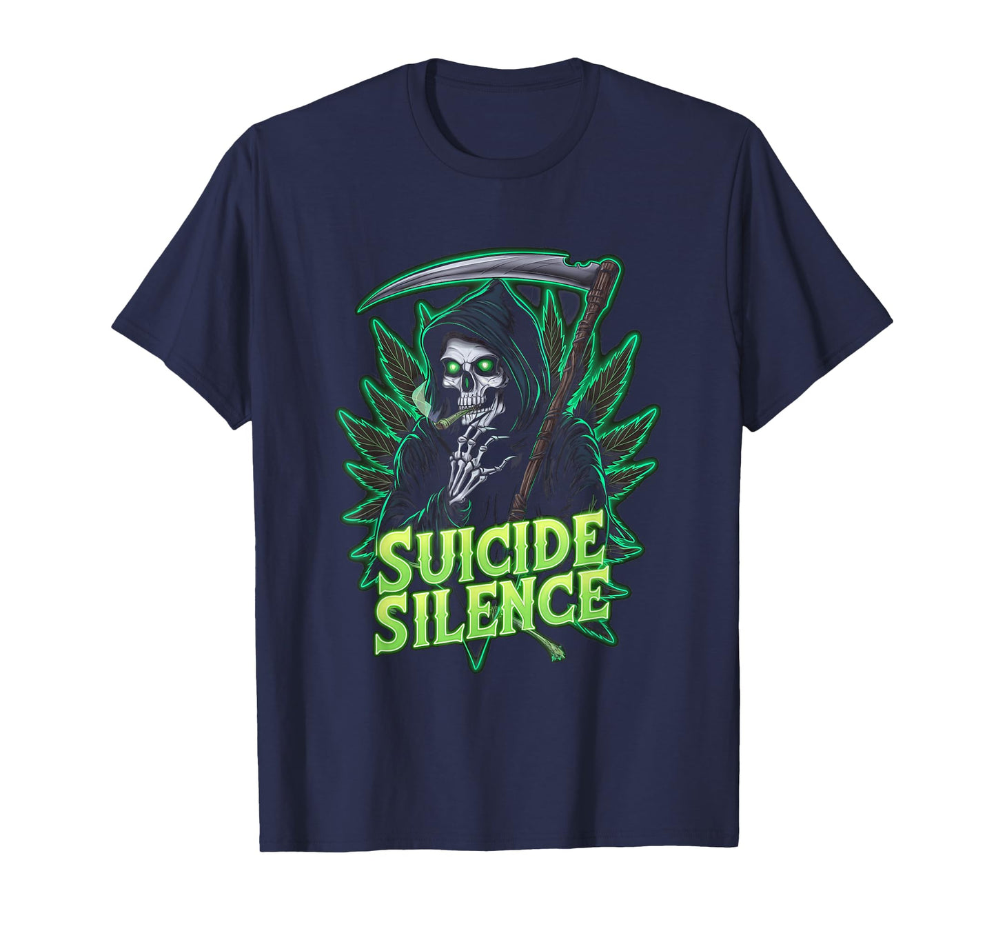 Suicide Silence Grim Reaper Occult Gothic Horror T-Shirt