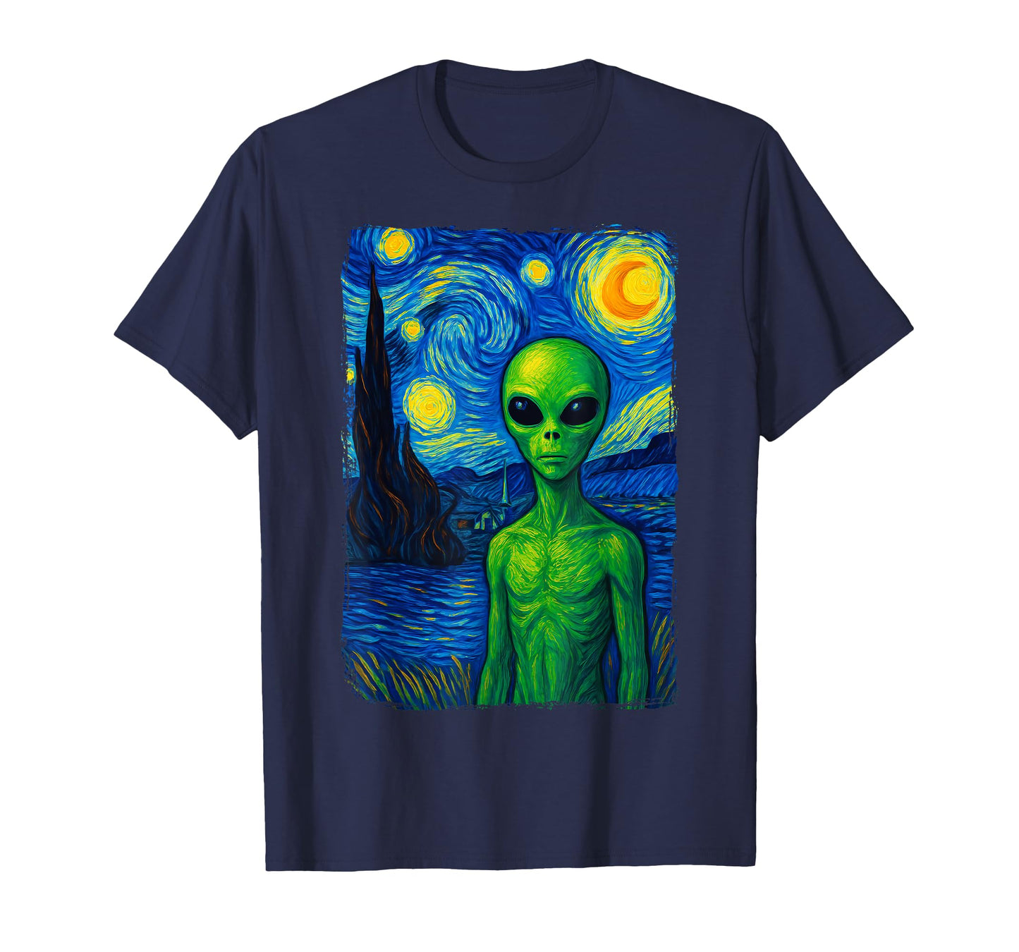 Alien Starry Night T-Shirt