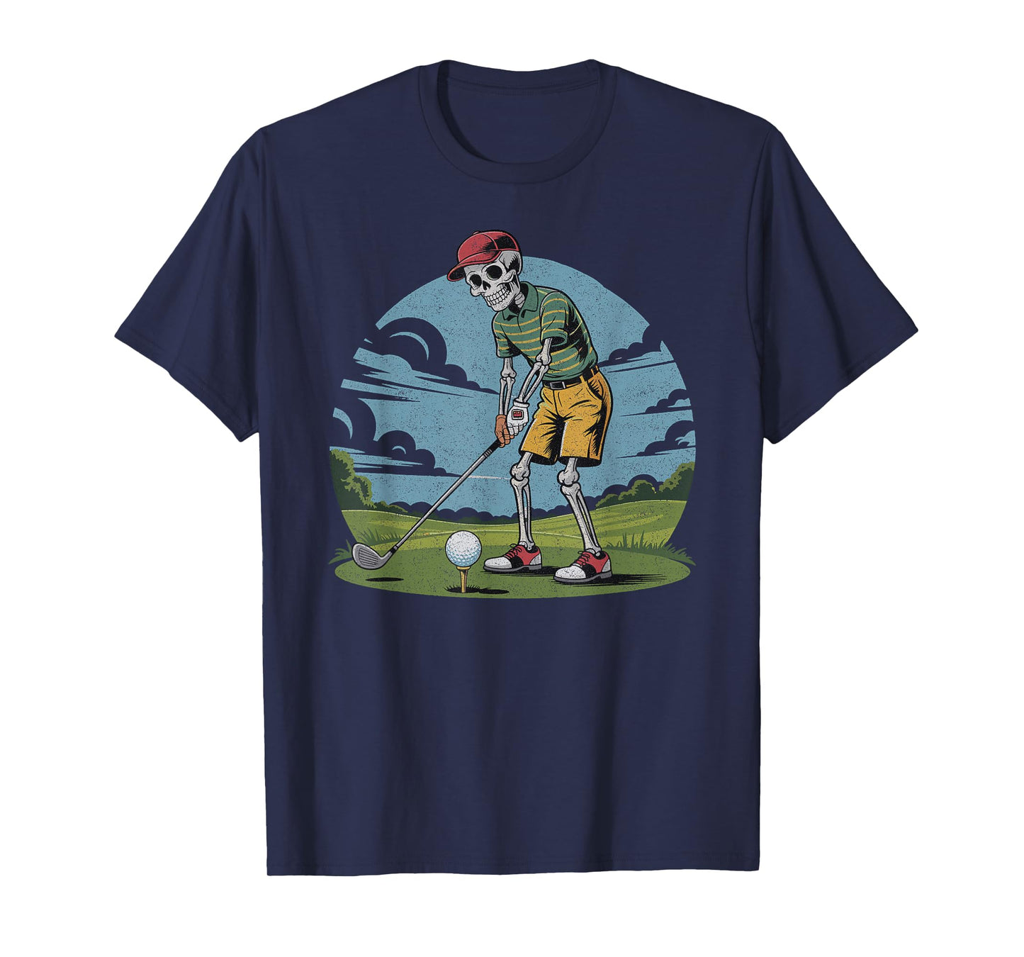 Funny Skeleton Golfer Design for Retired Golf Lovers T-Shirt