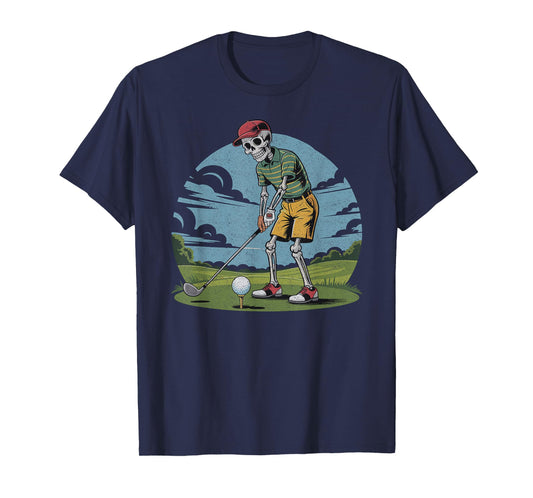 Funny Skeleton Golfer Design for Retired Golf Lovers T-Shirt