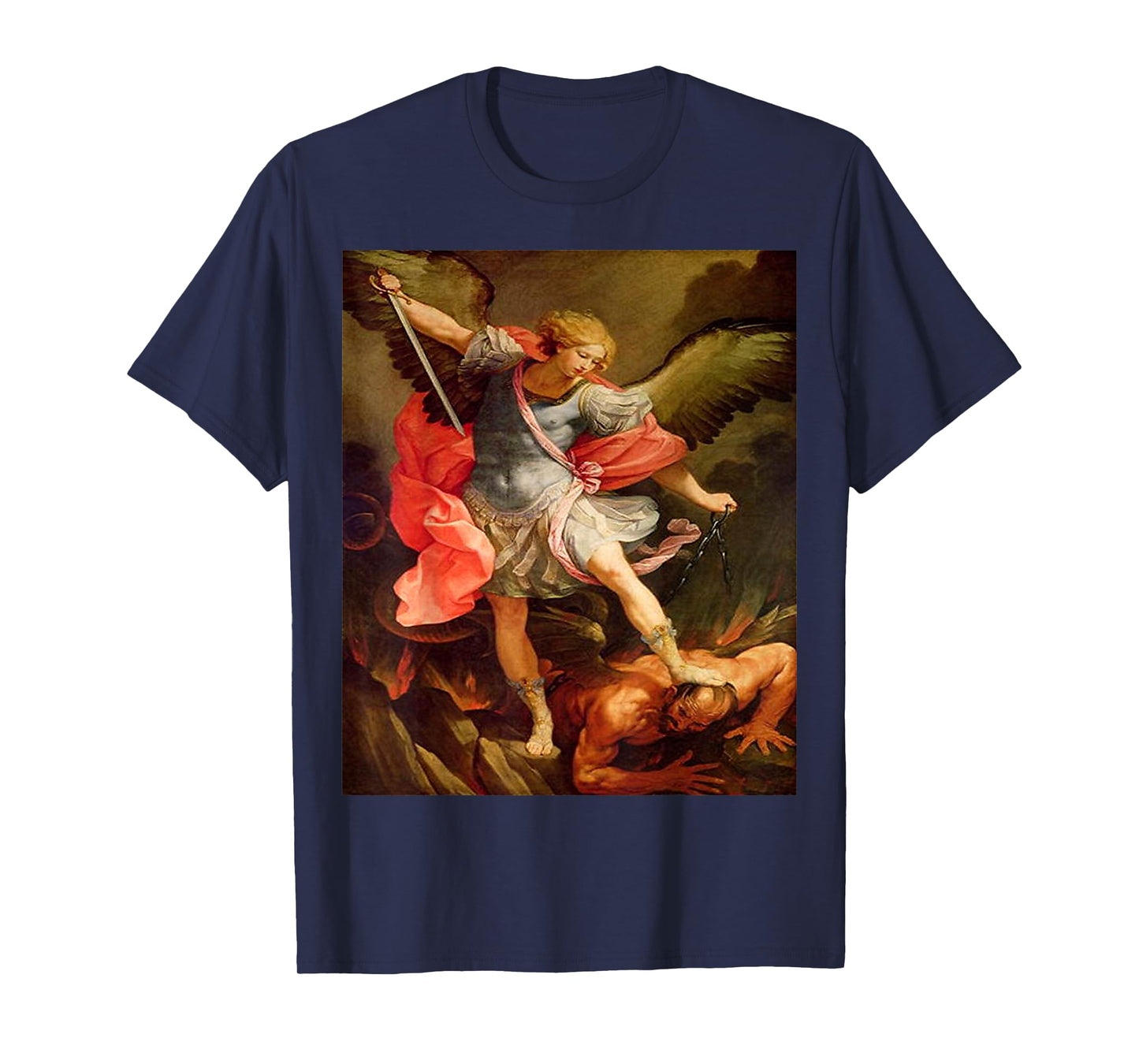 Angels Archangel Michael Defeating Satan Christian Warrior T-Shirt
