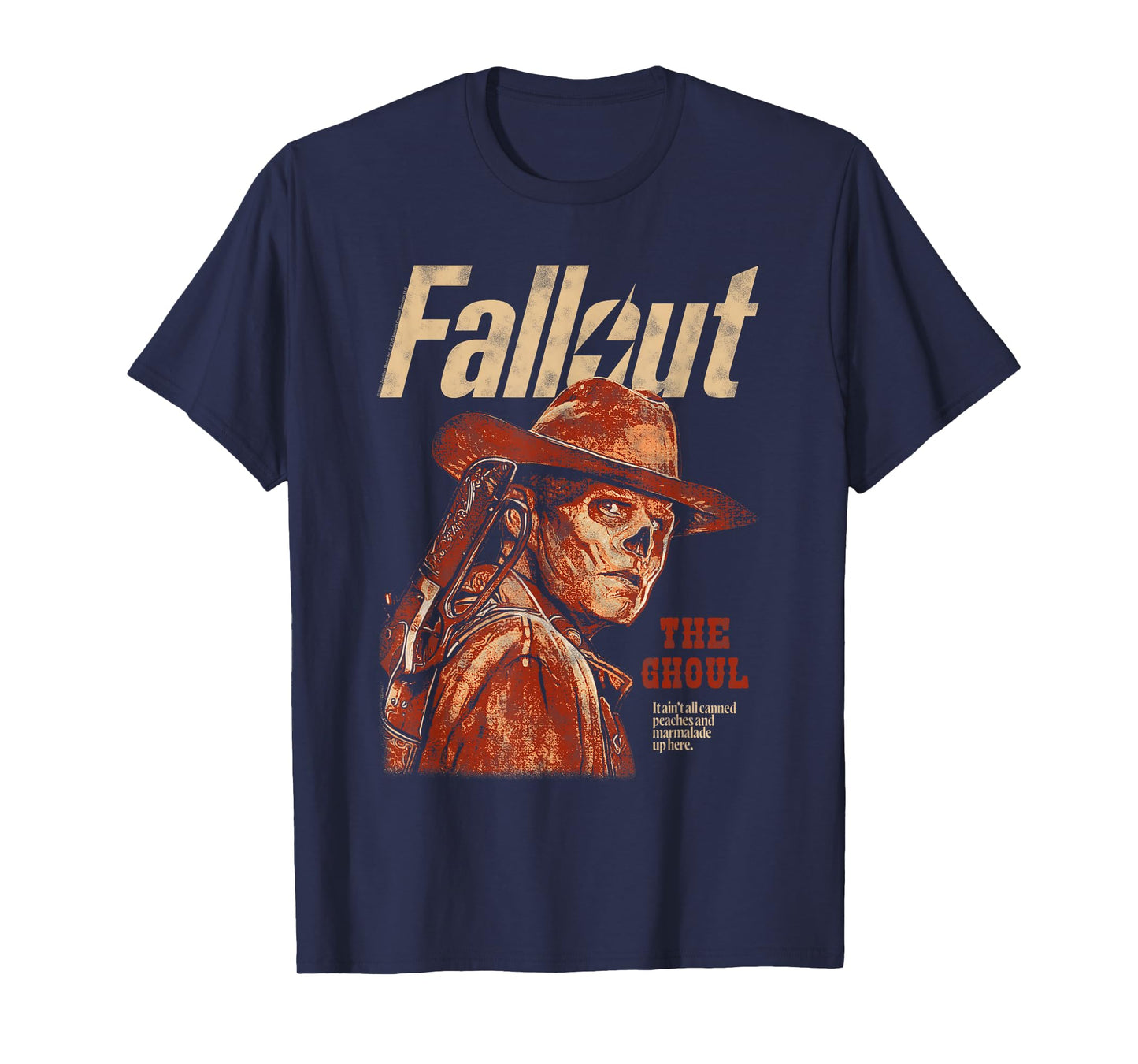 Fallout The Ghoul Silhouette Portrait TV Show T-Shirt