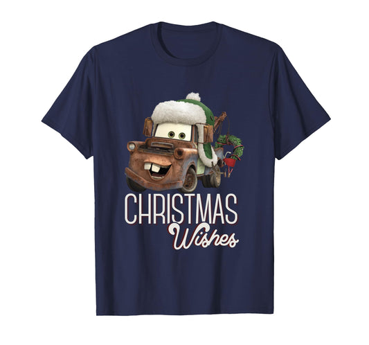 Disney Pixar Cars Tow Mater Christmas Wishes Portrait Long Sleeve T-Shirt